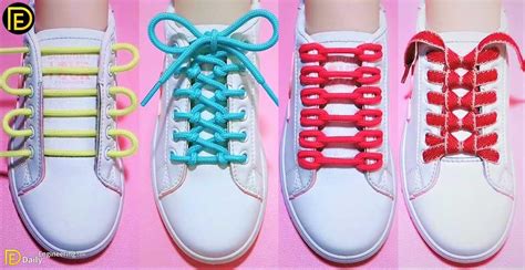 stylish shoe lacing methods.